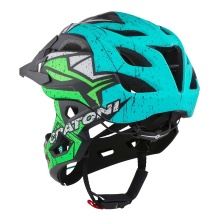 Cratoni Bicycle Helmet C-Maniac PRO (Full Protection) matt black/lime/turquoise